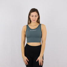 Load image into Gallery viewer, Womens Green Longline Gym Sports Bra