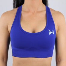 Load image into Gallery viewer, Blue Essential Seamless Sports Bra