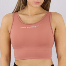 Load image into Gallery viewer, Women's Orange Longline Gym Sports Bra