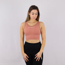 Load image into Gallery viewer, Women's Orange Longline Gym Sports Bra
