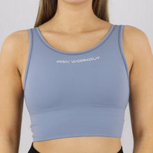 Load image into Gallery viewer, Women's Light Blue Longline Sports Bra