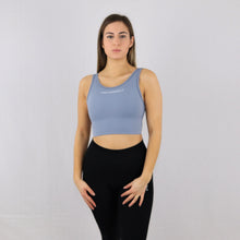 Load image into Gallery viewer, Women's Light Blue Longline Sports Bra