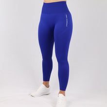 Load image into Gallery viewer, Women&#39;s Blue Essential Seamless High Waist Gym Leggings