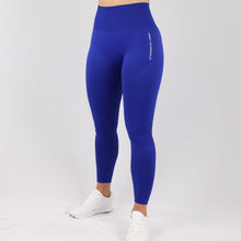 Load image into Gallery viewer, Women's Blue Essential Seamless High Waist Gym Leggings
