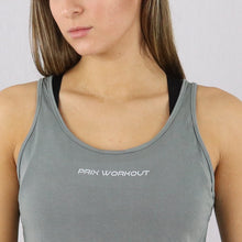 Load image into Gallery viewer, Women&#39;s Green Open Back Loose Gym Vest