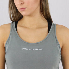 Load image into Gallery viewer, Women's Green Open Back Loose Gym Vest