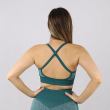 Load image into Gallery viewer, Women's Green Flex Gym Sports Bra