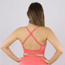Load image into Gallery viewer, Women's Orange Flex Gym Sports Bra