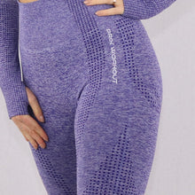 Load image into Gallery viewer, Women's Purple Classic High Waist Gym Leggings