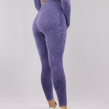 Load image into Gallery viewer, Women's Purple Classic High Waist Gym Leggings