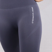 Load image into Gallery viewer, Women's Grey Seamless High Waisted gym Leggings