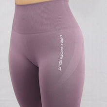 Load image into Gallery viewer, Women's Lilac Seamless High Waisted Gym Leggings
