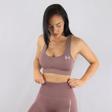 Load image into Gallery viewer, Women's Taupe Essential Seamless Sports Bra