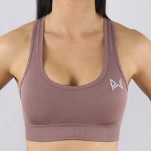 Load image into Gallery viewer, Women's Taupe Essential Seamless Sports Bra