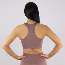 Load image into Gallery viewer, Women's Taupe Essential Seamless Sports Bra