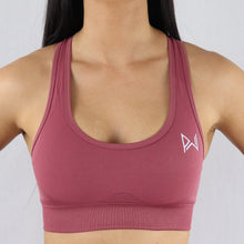 Load image into Gallery viewer, Women's Red Essential Seamless Sports Bra