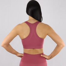 Load image into Gallery viewer, Women's Red Essential Seamless Sports Bra