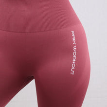 Load image into Gallery viewer, Women's Red Essential Seamless High Waisted Gym Leggings