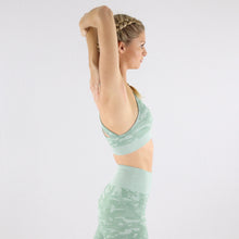 Load image into Gallery viewer, Women's Mint Camouflage Gym Sports Bra