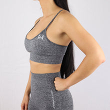 Load image into Gallery viewer, Prix Workout grey gym wear sports bra