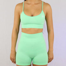 Load image into Gallery viewer, Prix Workout mint gym wear sports bra