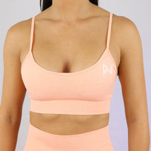 Load image into Gallery viewer, Prix Workout peach gym wear sports bra