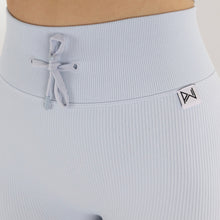 Load image into Gallery viewer, Ice Blue Apex Ribbed High-Waist Leggings