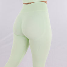 Load image into Gallery viewer, Mint Apex Ribbed High-Waist Leggings