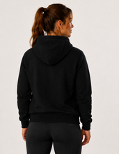 Load image into Gallery viewer, Black Drawstring Hoodie Top With Pocket