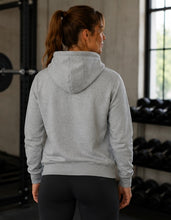 Load image into Gallery viewer, Marl Grey Drawstring Hoodie Top With Pocket