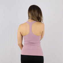 Load image into Gallery viewer, Women&#39;s Pink Racer Back Stretchy Gym Vest