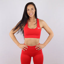 Load image into Gallery viewer, Red Essential Seamless Sports Bra