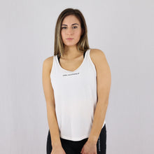 Load image into Gallery viewer, Women&#39;s White Open Back Gym Vest