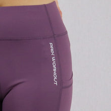 Load image into Gallery viewer, Women&#39;s Purple High Waisted Cycling Shorts with Pocket