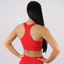 Load image into Gallery viewer, Red Essential Seamless Sports Bra