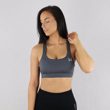 Load image into Gallery viewer, Women&#39;s Olive Criss-Cross Strap Sports Bra