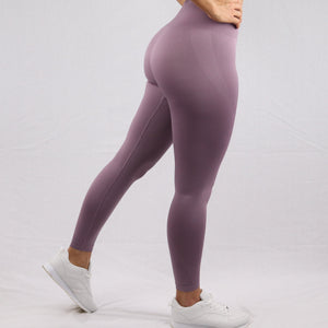 Women's Lilac Seamless High Waisted Gym Leggings