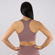 Load image into Gallery viewer, Women&#39;s Taupe Essential Seamless Sports Bra