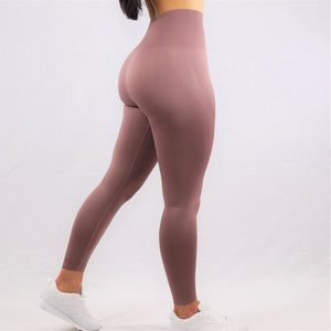 Women's Taupe Essential Seamless High Waisted Gym Leggings