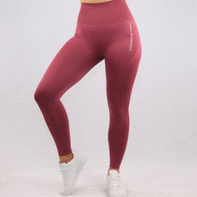 Load image into Gallery viewer, Women&#39;s Red Essential Seamless High Waisted Gym Leggings