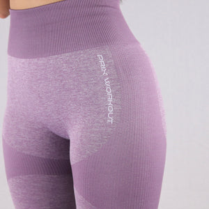 Women's Purple Flex High-waist Seamless Gym Leggings