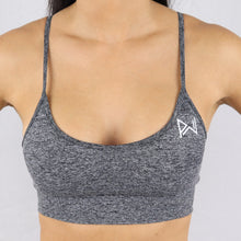 Load image into Gallery viewer, Prix Workout grey gym wear sports bra