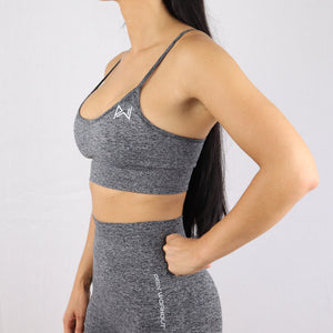 Prix Workout grey gym wear sports bra