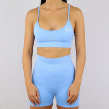 Load image into Gallery viewer, Prix Workout blue gym wear sports bra