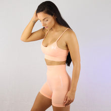 Load image into Gallery viewer, Prix Workout peach gym wear sports bra