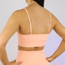 Load image into Gallery viewer, Prix Workout peach gym wear sports bra