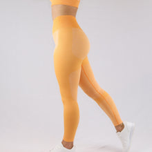 Load image into Gallery viewer, Orange Flex High-waist Seamless Leggings