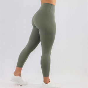 womens Khaki 7/8 gym leggings