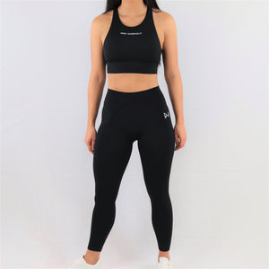 womens black 7/8 gym leggings