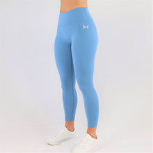 Load image into Gallery viewer, Blue 7/8 Training Leggings